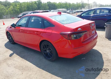 2025 Honda Civic Sport z USA, uszkodzony, nr VIN 2HGFE2F5XSH523326